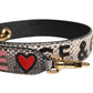 Multicolor DG AMORE Patch Bag Shoulder Strap