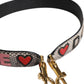 Multicolor DG AMORE Patch Bag Shoulder Strap