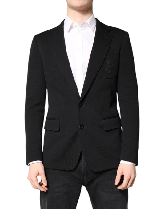 Black Wool Slim Fit Coat Blazer Jacket Suit