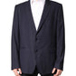 Black Wool Single Breasted Coat Blazer Suit