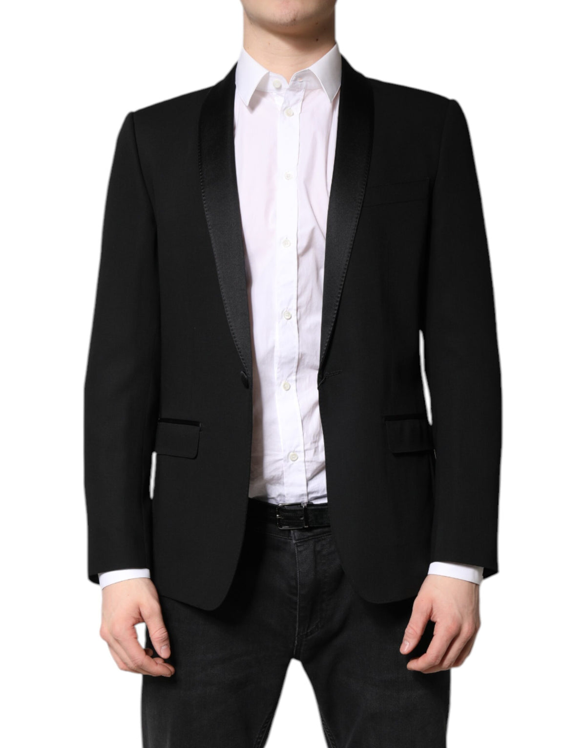 Black Single Breasted Men Coat MARTINI Blazer