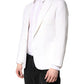 White Single Breasted Men Coat Blazer Suit