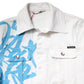 White Graffiti Cotton Stretch Denim Jacket