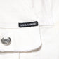 White Graffiti Cotton Stretch Denim Jacket