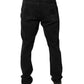 Black Cotton Skinny Men Denim Jeans
