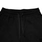 Black Cotton Mid Waist Jogger Sweatpants Pants