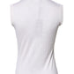White Sleeveless Cashmere Round Neck Tank Top