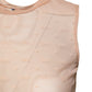 Beige Nylon Logo Monogram Sleeveless Tank Top