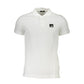 White Cotton Men Polo Shirt