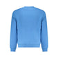 Light Blue Cotton Men Sweater