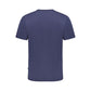 Blue Cotton Men T-Shirt