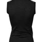 Black Lace Sheer Crew Neck Sleeveless Top