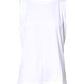 White Cotton Sleeveless Crew Neck T-shirt