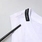 White Cotton Sleeveless Crew Neck T-shirt