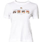 White Cotton Graphic Print Crew Neck T-shirt