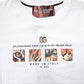 White Cotton Graphic Print Crew Neck T-shirt