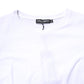 White Cotton Crew Neck Short Sleeves T-shirt