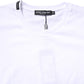 White Cotton Crew Neck Short Sleeves T-shirt