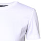White Cotton Crew Neck Short Sleeves T-shirt