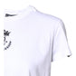 White Logo Crown Cotton Crew Neck T-shirt