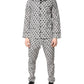 Black White DG Print Cotton Pajama Set Sleepwear