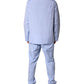 Light Blue DG Logo Cotton Men Pajama Set Sleepwear