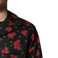 Black Floral Print Cotton Men Pajama Set Sleepwear