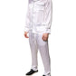 White Satin Silk Men Pajama Set Sleepwear