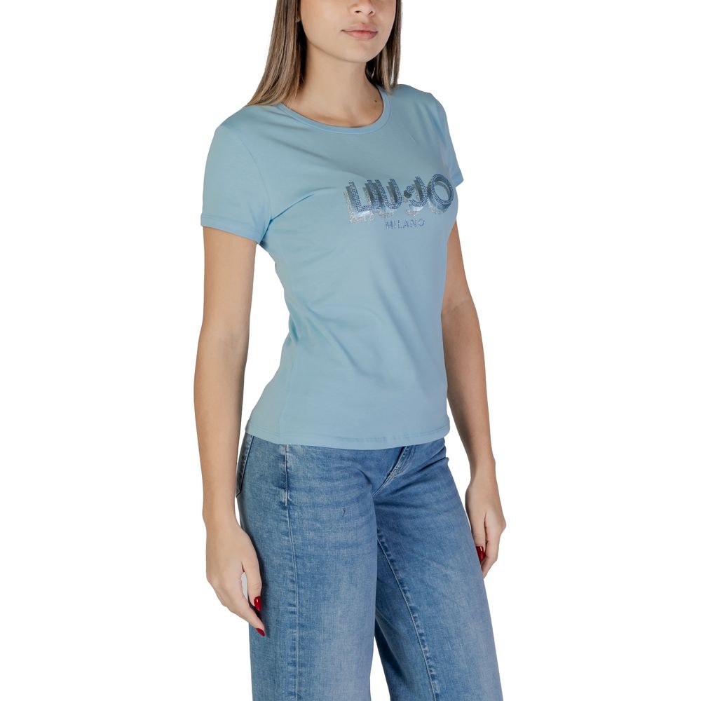 Blue Cotton Tops & T-Shirt