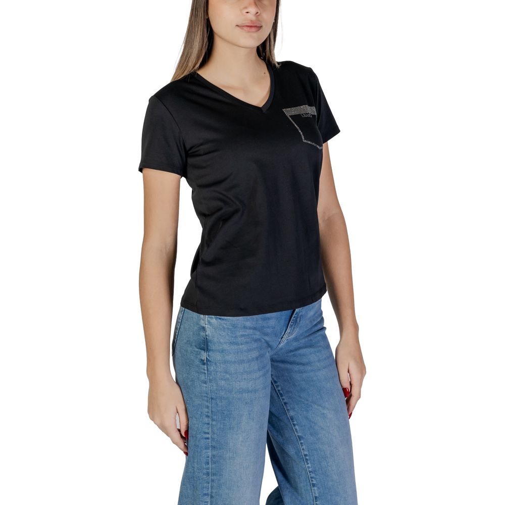 Black Cotton T-Shirt