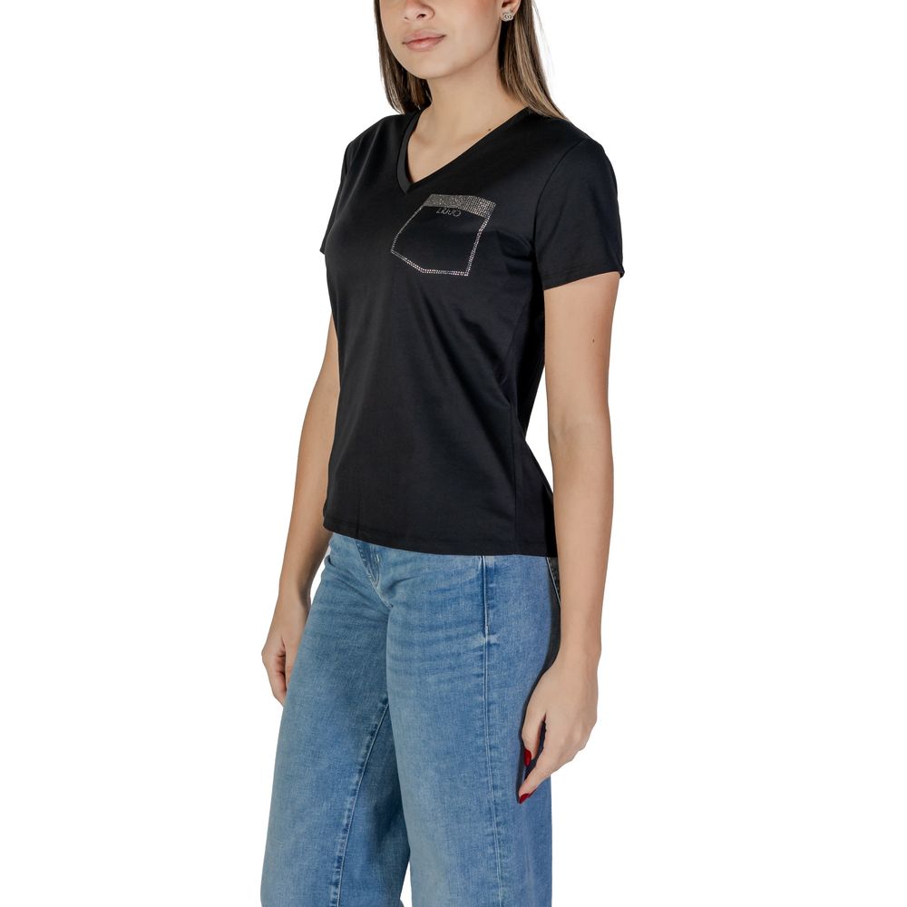 Black Cotton T-Shirt