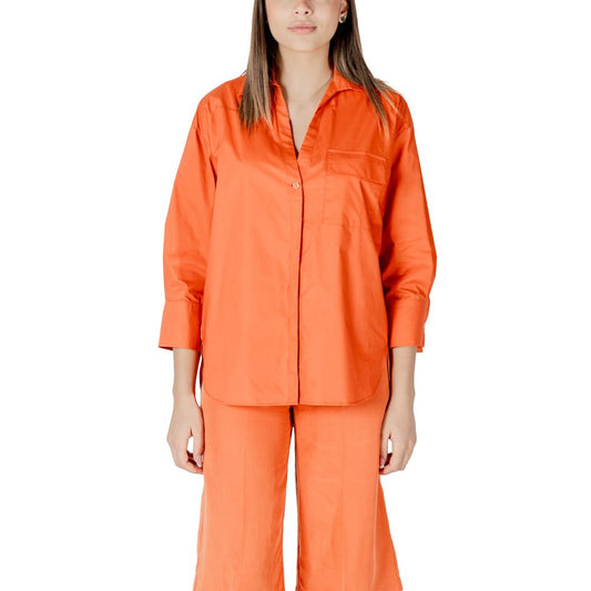 Orange Cotton Shirt