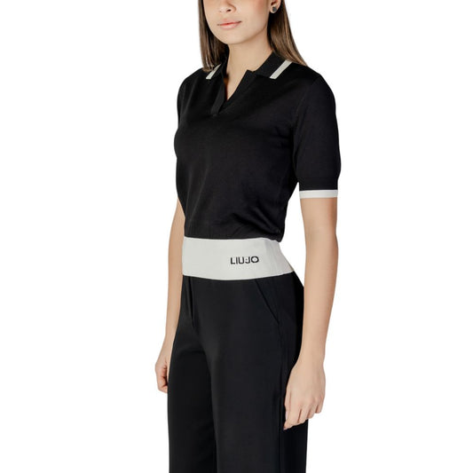 Black And White Viscose Tops & T-Shirt