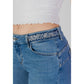 Light Blue Cotton Jeans & Pant