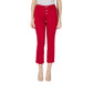 Red Cotton Jeans & Pant