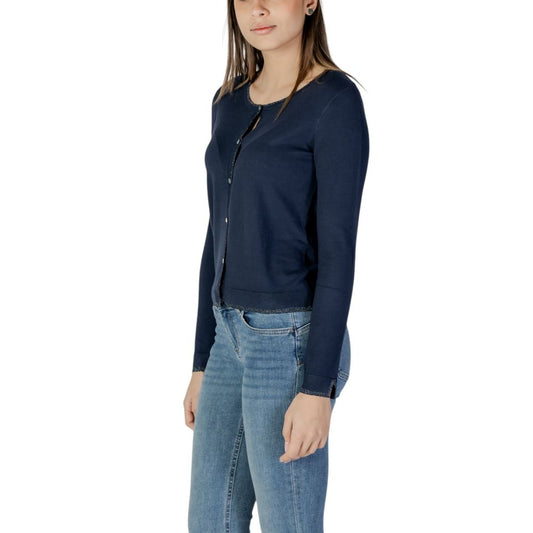 Blue Viscose Cardigan