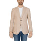 Beige Cotton Blazer