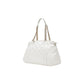 Cream Polyethylene Handbag