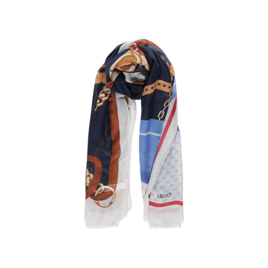 Blue Polyester Scarf
