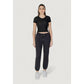 Black Cotton Jeans & Pant