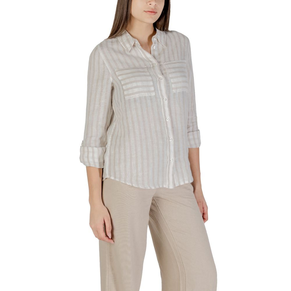 Beige Linen Shirt