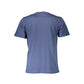 Blue Cotton Men T-Shirt