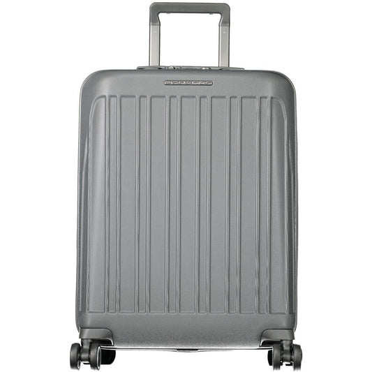 Gray Polycarbonate Men Luggage