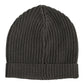 Dark Gray Cashmere Knit Winter Beanie Hat