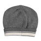 Gray Cashmere Knitted Winter Beanie Hat
