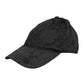 Black Floral Jacquard 6 Panels Baseball Cap