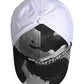 White Gray Camouflage 6 Panels Baseball Cap