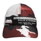 White Camouflage Print 6 Panels Baseball Cap