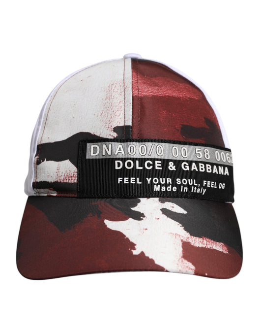 White Camouflage Print 6 Panels Baseball Cap