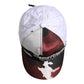 White Camouflage Print 6 Panels Baseball Cap